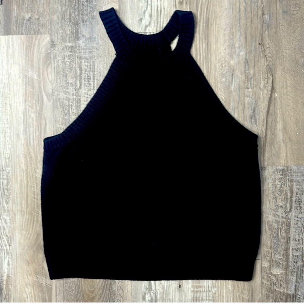 XL banana republic racer back black sweater